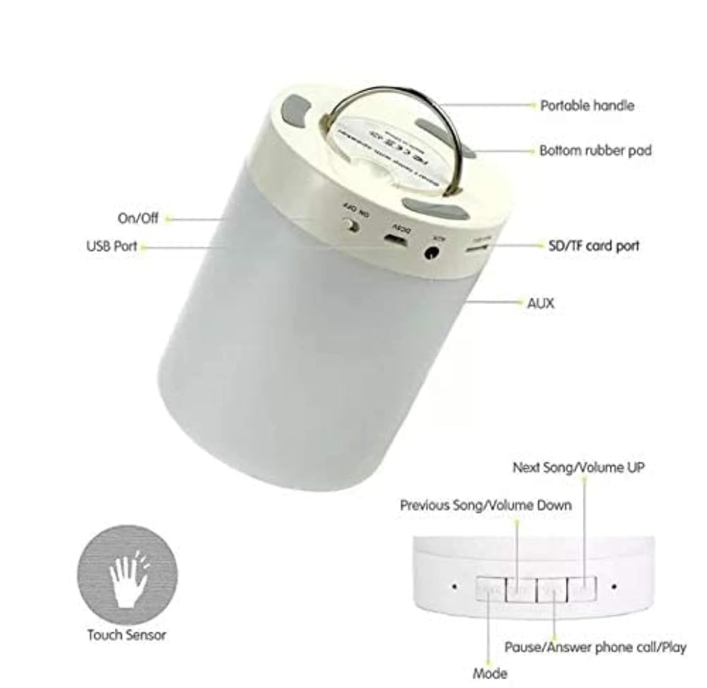 TOUCH LAMP PORTABLE SPEAKER