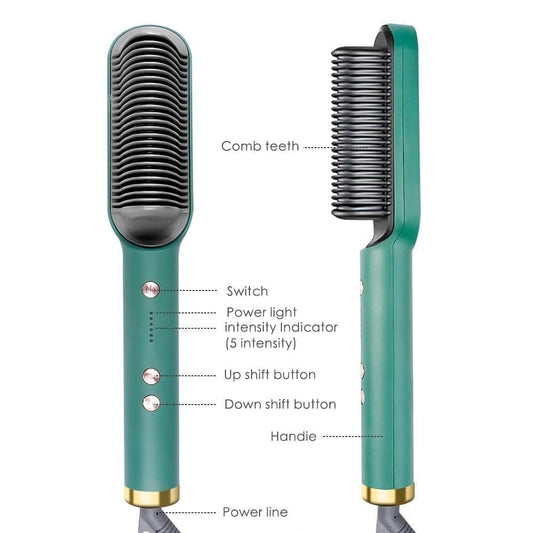 Hair Straightener Brush Comb
