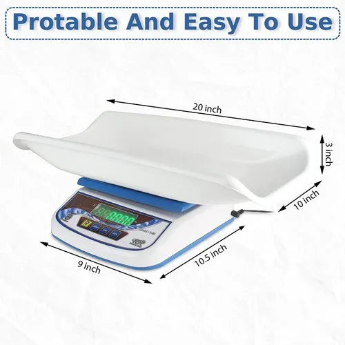 MCP Virgo Digital Baby Weighing Scale With Tray For Newborn Baby And Kitchen