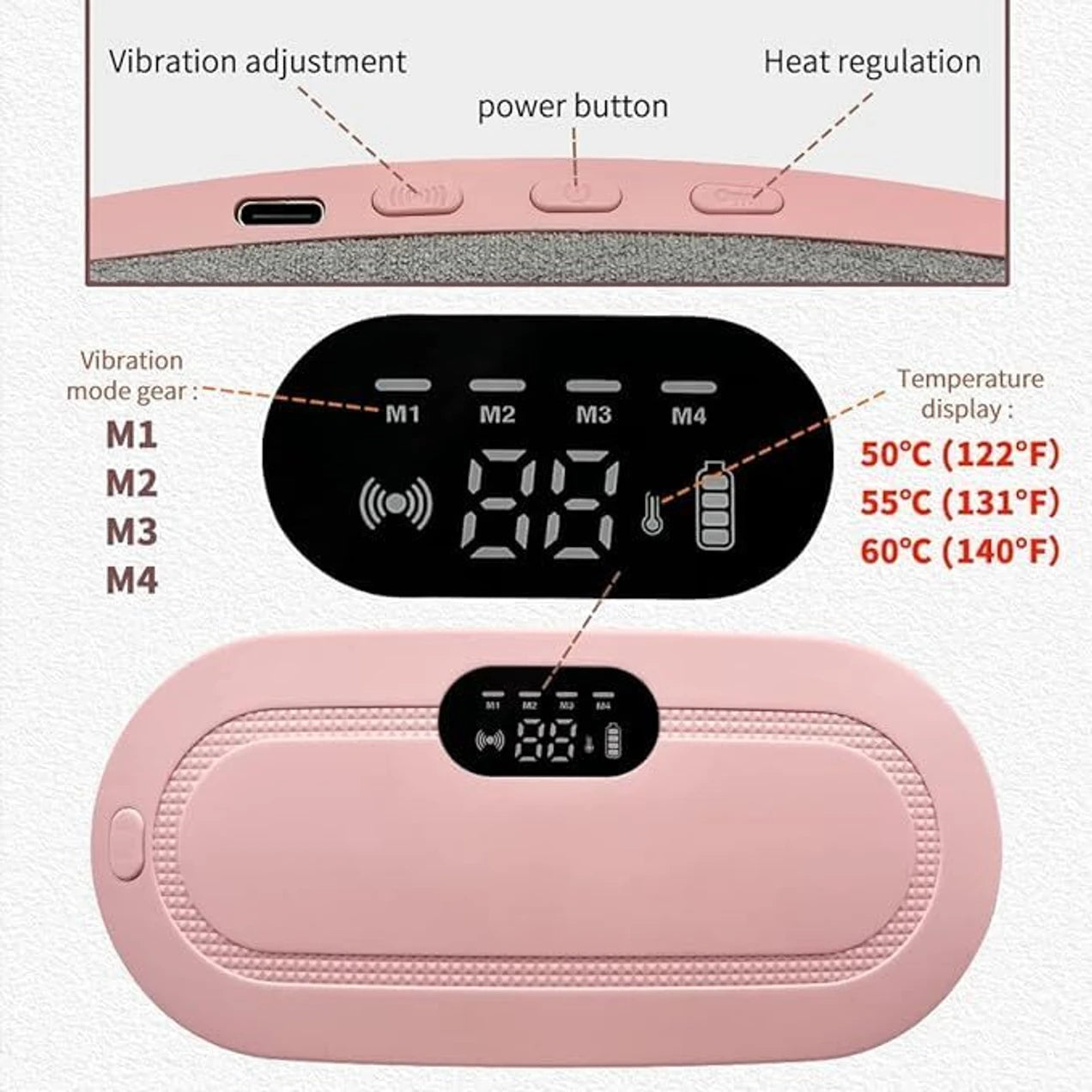 Menstrual Heating Device, Rechargeable Period Pain Relief Machine